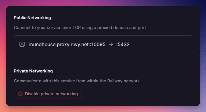 Creating a TCP proxy for a service